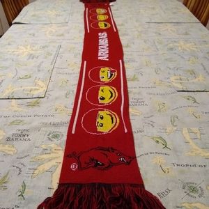 NEW Razorback Knit Scarf. 66" L x 7" W.